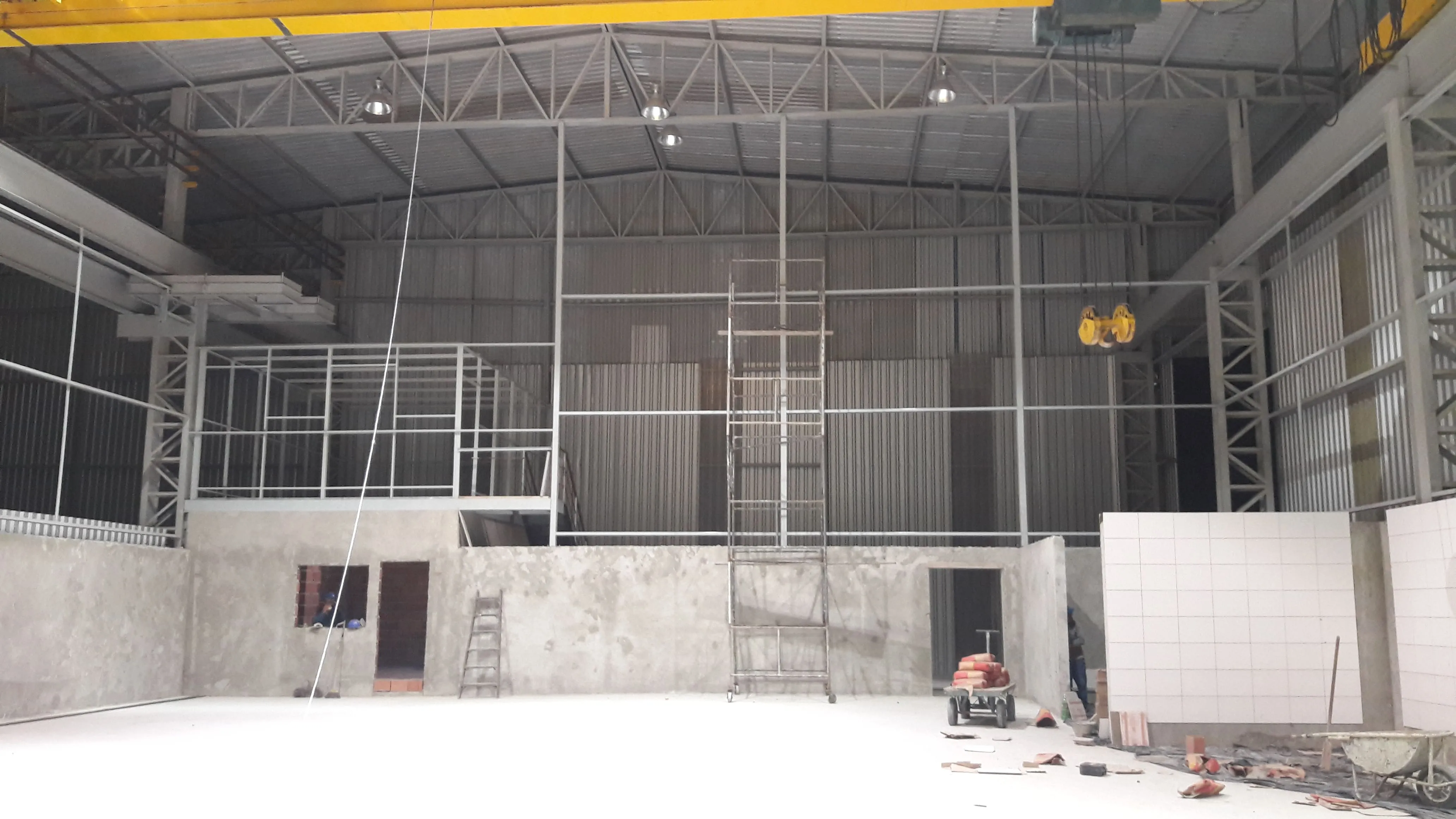 Estrutura metálica para galpão industrial