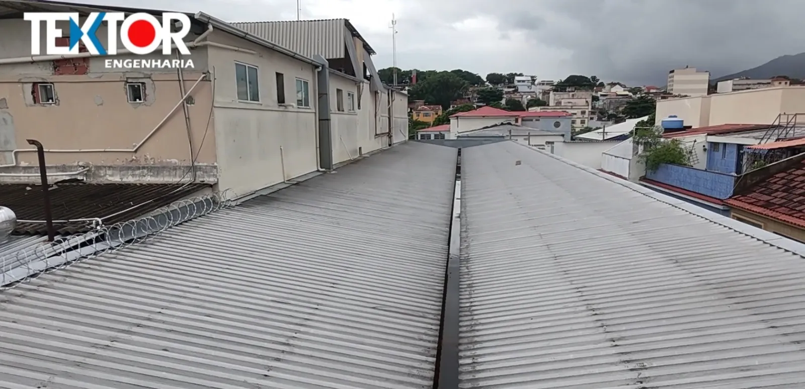 Inspeção de coberturas metálicas com drone